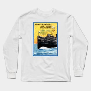 1910 Detroit to Buffalo Steamship Long Sleeve T-Shirt